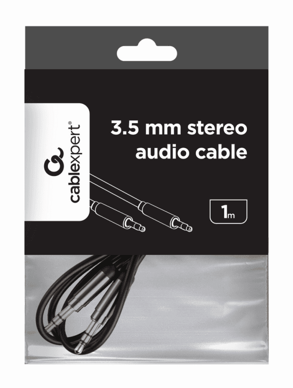 Gembird CCAP-444-1M cable de audio 3,5mm Negro