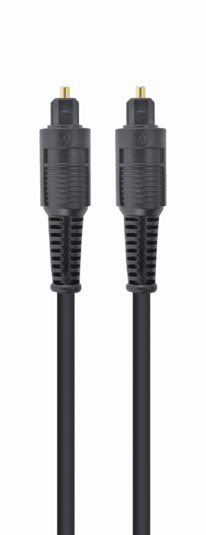Gembird Toslink, 2m cable de audio Negro