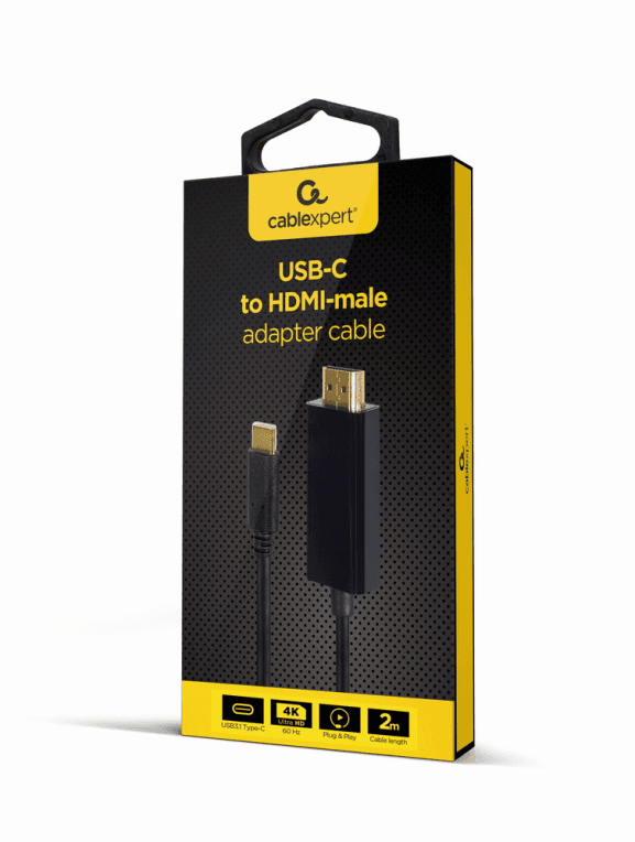 Gembird A-CM-HDMIM-02 cable HDMI 2 m HDMI Type C (Mini) Negro