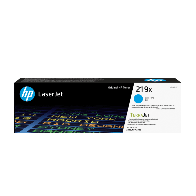 HP Cartucho de Tóner Original LaserJet 219X de alta capacidad cian
