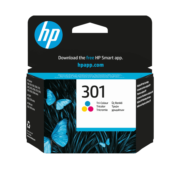 HP Cartucho de tinta original 301 Tri-color