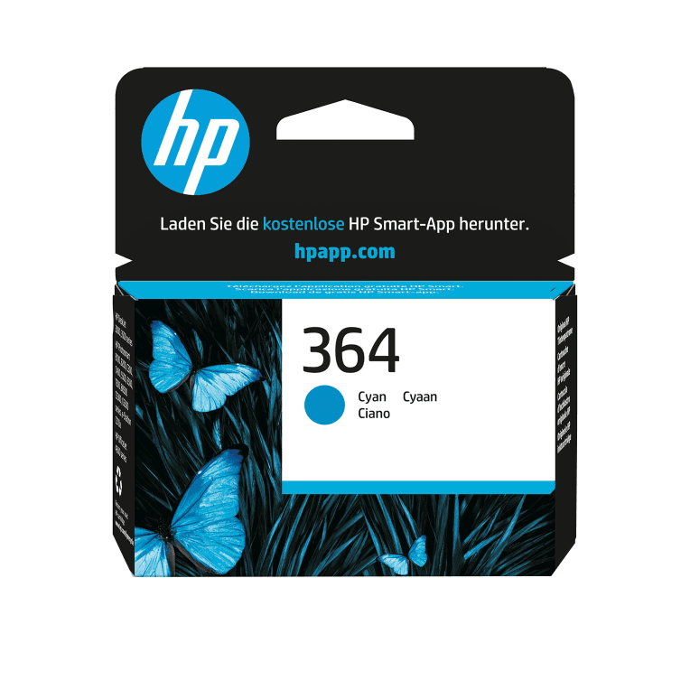 HP Cartucho de tinta original 364 cian
