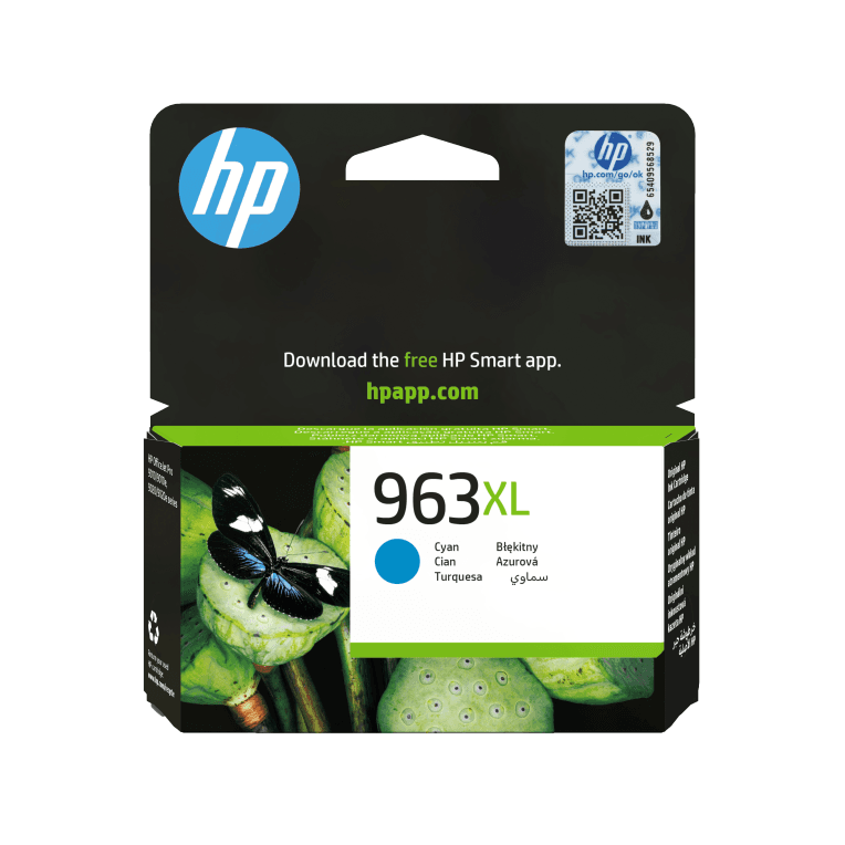 HP Cartucho de tinta Original 963XL cian de alta capacidad