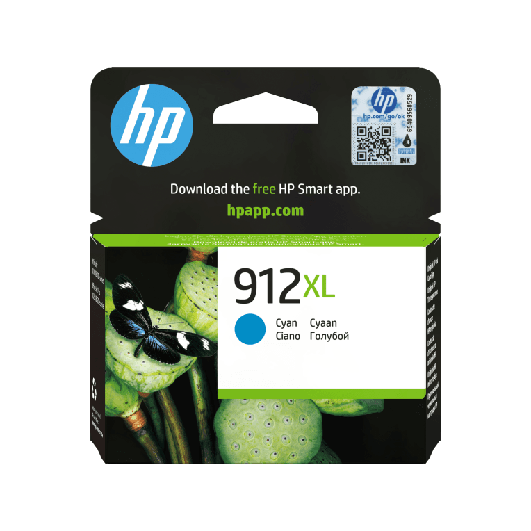 HP Cartucho de tinta Original 912XL cian de alta capacidad