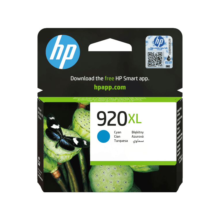 HP Cartucho de tinta original 920XL de alta capacidad cian