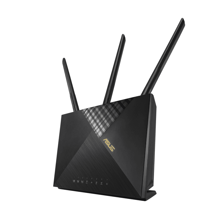 ASUS 4G-AX56 router inalámbrico Gigabit Ethernet Doble banda (2,4 GHz / 5 GHz) Negro