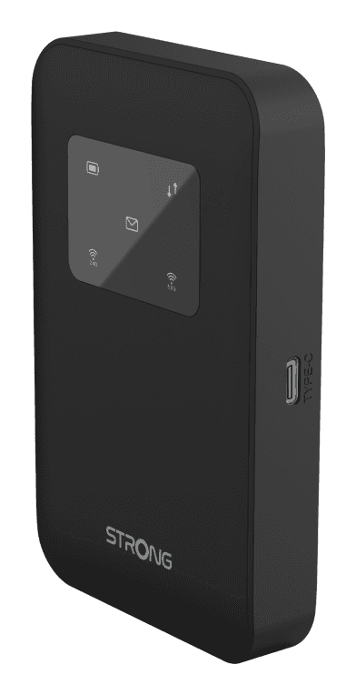 Strong 4G+ LTE MiFi Hotspot Router Wi-Fi 900 router inalámbrico Doble banda (2,4 GHz / 5 GHz) Negro