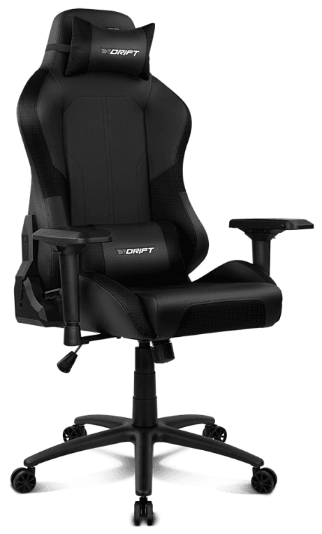 DRIFT DR250 Silla para videojuegos de PC Asiento acolchado tapizado Negro, Carbono