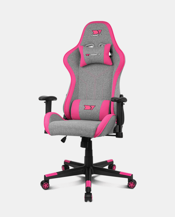 DRIFT DR90 PRO Silla para videojuegos de PC Asiento acolchado Gris, Rosa