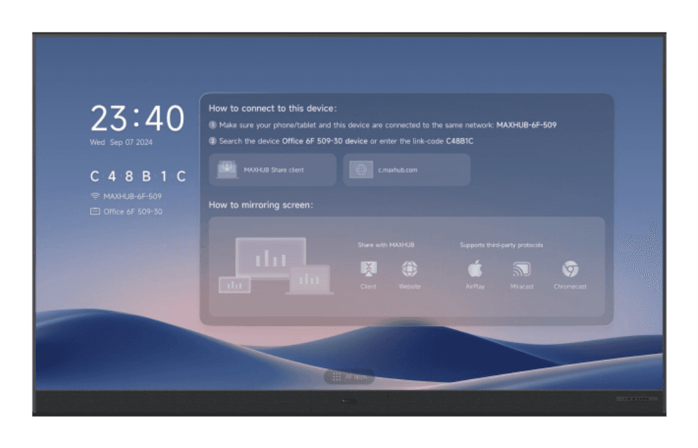 MAXHUB DVLED RAPTOR SERIES V3 3,81 m (150") 1920 x 1080 Pixeles Wi-Fi 6 (802.11ax) Negro Bluetooth