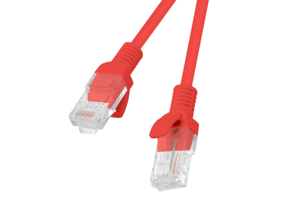 Lanberg PCU5-10CC-0300-R cable de red Rojo 3 m Cat5e U/UTP (UTP)