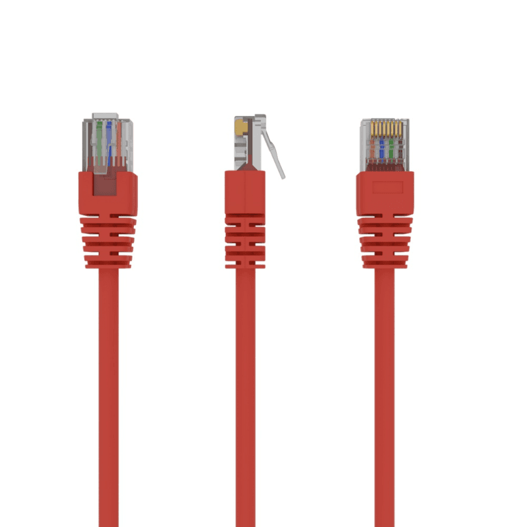 Gembird PP12-1M/R cable de red Rojo Cat5e U/UTP (UTP)