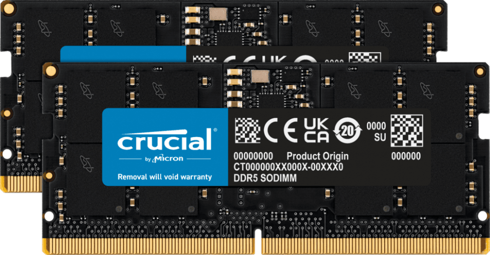 Crucial CT2K16G56C46S5 módulo de memoria 32 GB 2 x 16 GB DDR5 ECC