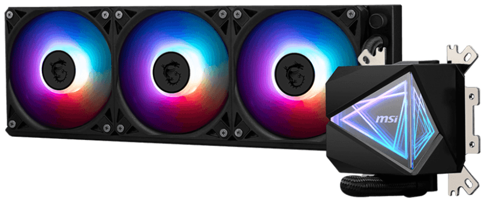 MSI MAG Coreliquid I360 Carcasa del ordenador Sistema de refrigeración líquida todo en uno 12 cm Negro 1 pieza(s)