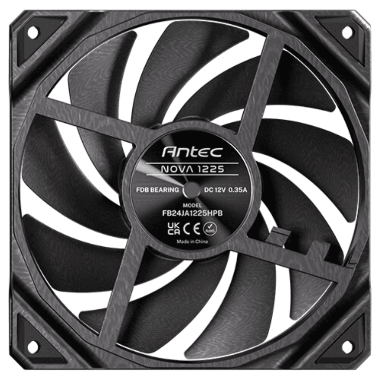 Antec Nova Carcasa del ordenador Ventilador 12 cm Negro 1 pieza(s)