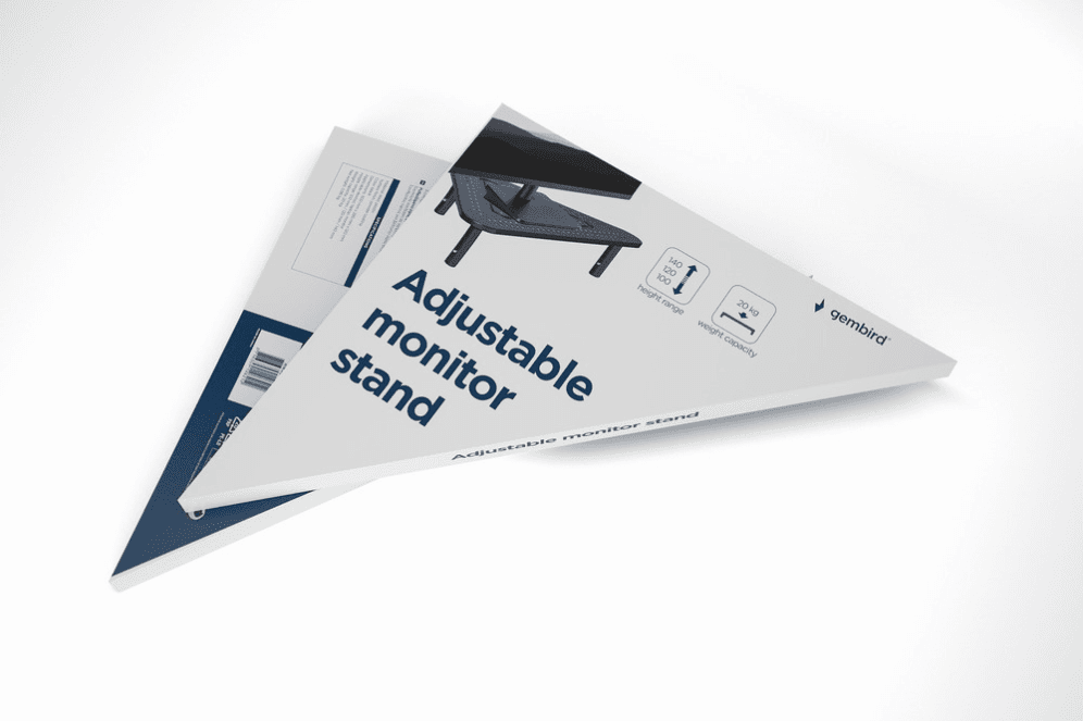 Gembird MS-TABLE-02 soporte para monitor Escritorio Negro