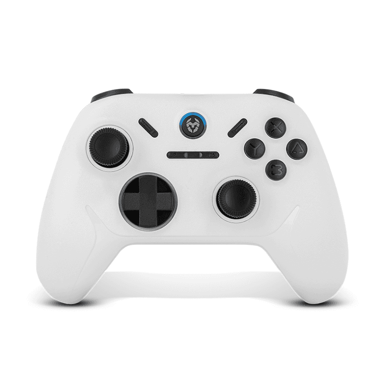 Krom Kadoer Blanco Bluetooth/USB Gamepad Analógico/Digital Android, Nintendo Switch, Nintendo Switch 2, PC, iOS
